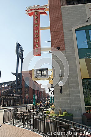 Budweiser Brewhouse, Downtown St. Louis Editorial Stock Photo