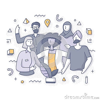 People Diversity Concept Vector Illustration