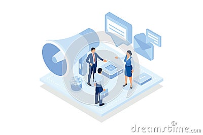 People diversity. Generation and communication gap, technology gap, society development, information exchange, digital divide. Vector Illustration