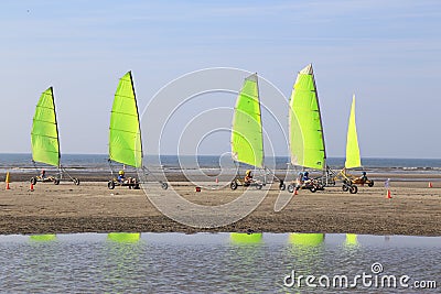 Sand yachting Editorial Stock Photo