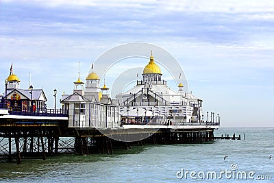 People visiting Eastbourne Pier. Editorial Stock Photo