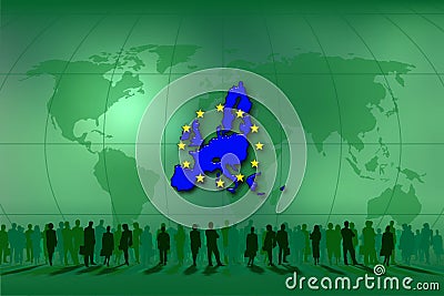 The people in European Union Stock Photo