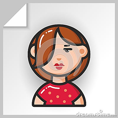 People face icons_3 Vector Illustration