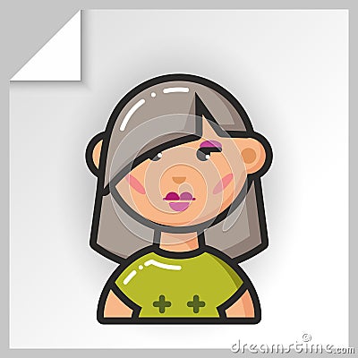 People face icons_9 Vector Illustration