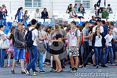 People during Festival of colours Holi Editorial Stock Photo