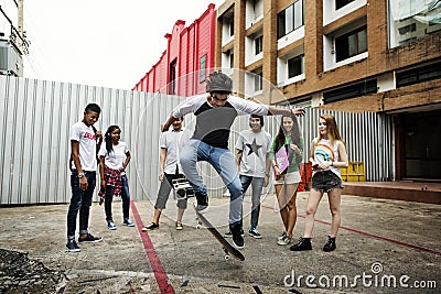 People Friendship Togetherness Activity Youth Culture Concept Stock Photo