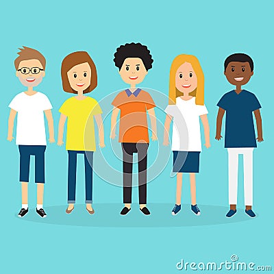 People in Generation Z .illustration EPS 10. Vector Illustration