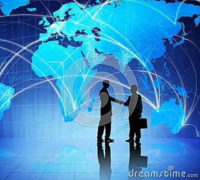 People and Global Business Meeting Stock Photo