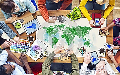 People with Global Concepts Photo Illustrations Stock Photo