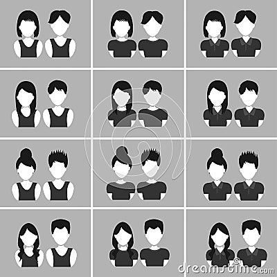 People hair icon Vector Illustration