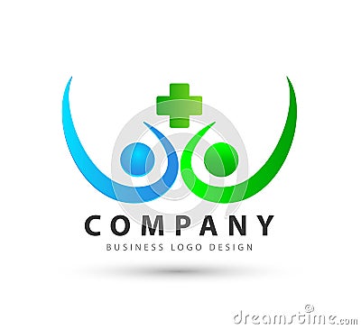People healthcare icon new trendy high quality professional logo Stock Photo