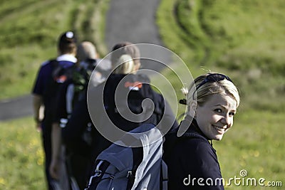 People hiking Stock Photo