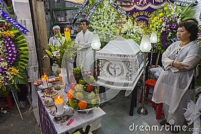 Christian funeral in Ho Chi Minh Editorial Stock Photo