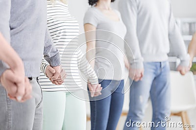 People holding hands Stock Photo