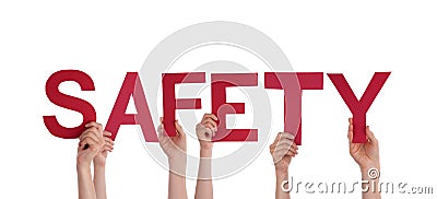 People Holding Safety Stock Photo