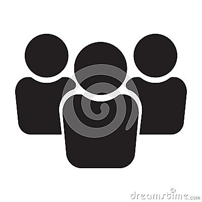 People icon, group icon, team icon Vector Illustration
