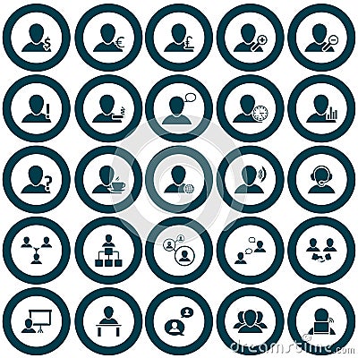 People icon set Vector Illustration