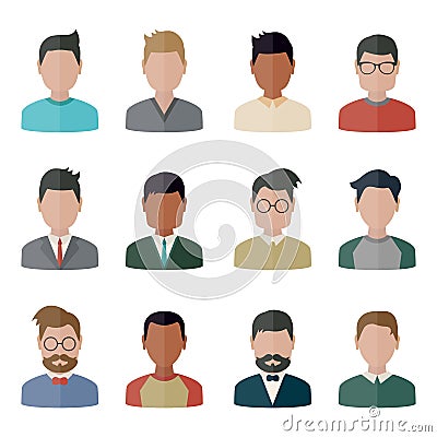 People icons set. Vector Illustration