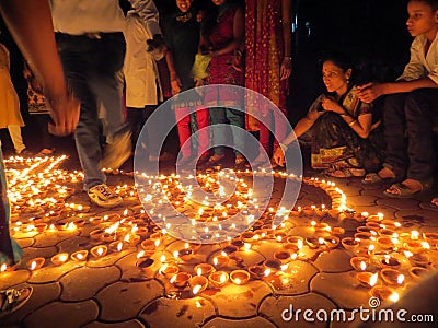 Diwali People Editorial Stock Photo