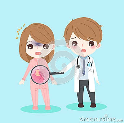 People and intestine Vector Illustration