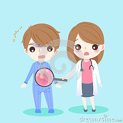 People and intestine Vector Illustration