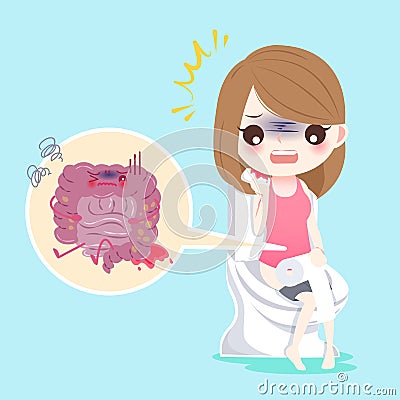 People and intestine Vector Illustration