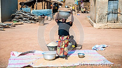 People in KARA, TOGO Editorial Stock Photo