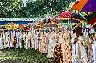 People in LALIBELA, ETHIOPIA Editorial Stock Photo