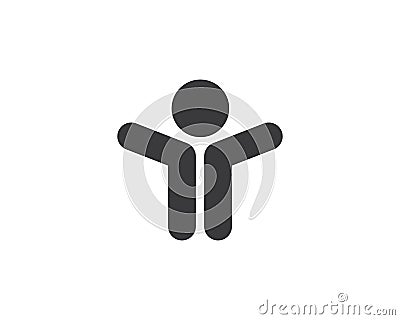 people logo icon vecto Vector Illustration