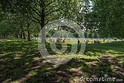 People in London Greenwich park Editorial Stock Photo