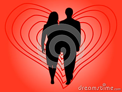 People in love Vector Illustration