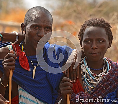 People of Maasai tribe, Tanzania Editorial Stock Photo