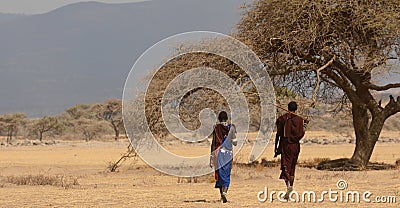 People of Maasai tribe, Tanzania Editorial Stock Photo