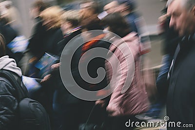 People motion Editorial Stock Photo