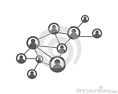 People Network and social icon Vector Illustration