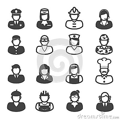 People occupation icons Vector Illustration