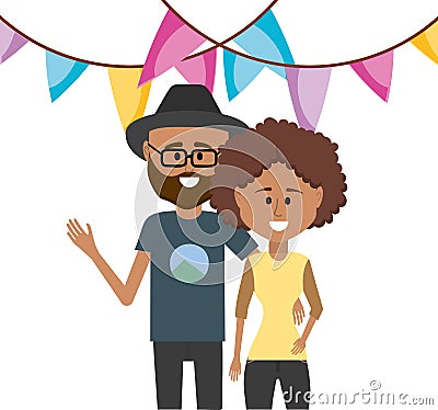 People party cartoons Vector Illustration