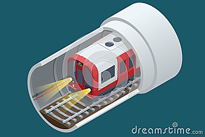 People Passangers In Subway. Commuting passengers. Subway train collection. Vehicles designed to carry large numbers of Vector Illustration