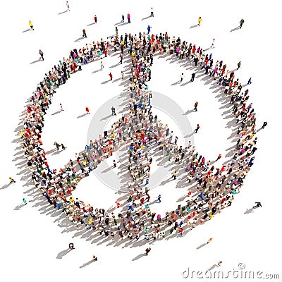 People of peace. Stock Photo