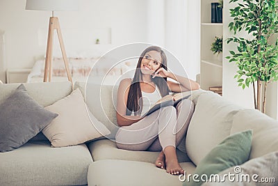 People person smart she her concept. Beautiful pretty gentle nic Stock Photo