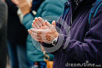 People Place Kleber to pay tribute to history teacher Samuel Paty Editorial Stock Photo