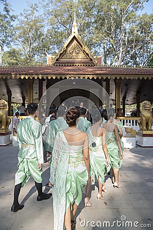 CAMBODIA SIEM REAP PREAH ANG CHORM SHRINE Editorial Stock Photo