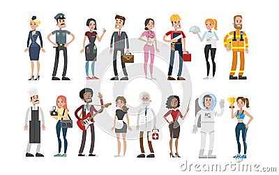 People professions set. Vector Illustration