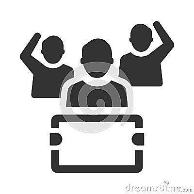 People protest Icon Vector Illustration