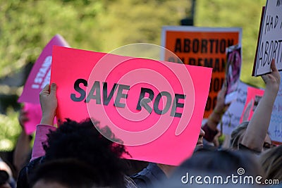 Ban the Ban abortion rights protest Editorial Stock Photo