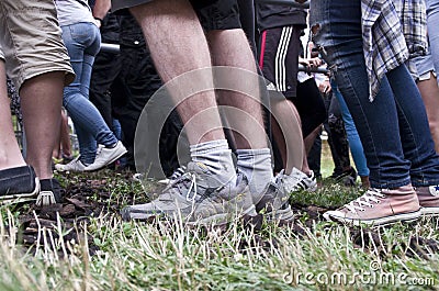 People queue Editorial Stock Photo