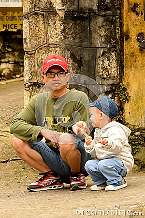 People of Sapa, Vietnam Editorial Stock Photo