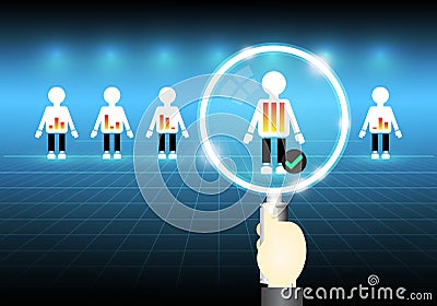 People select Vector Illustration