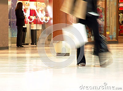 People Shopping Stock Photo