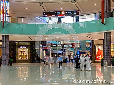 People shopping in Dubai Mall Editorial Stock Photo